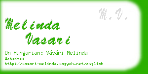 melinda vasari business card