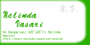 melinda vasari business card